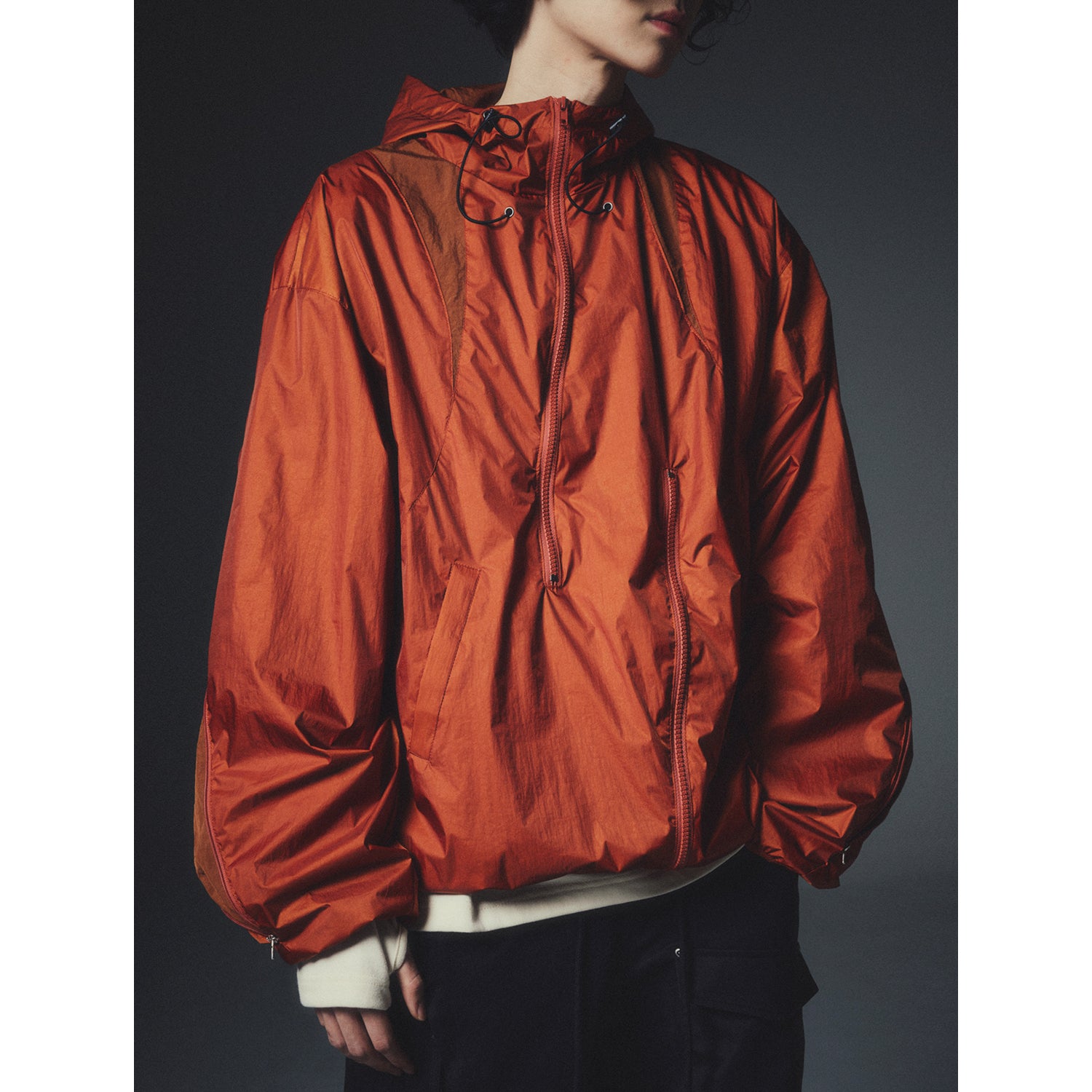 MONTIAC COLORATION PULLOVER WIND BREAKER_OR