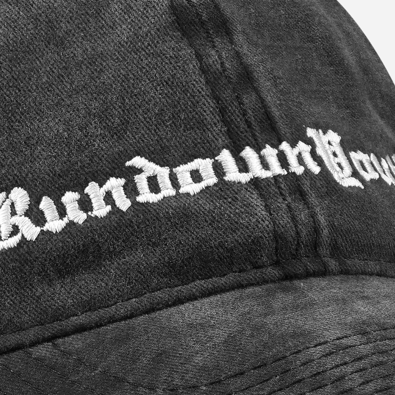 RUNDOWNYOUTH CAP 06 (Bleached Black)