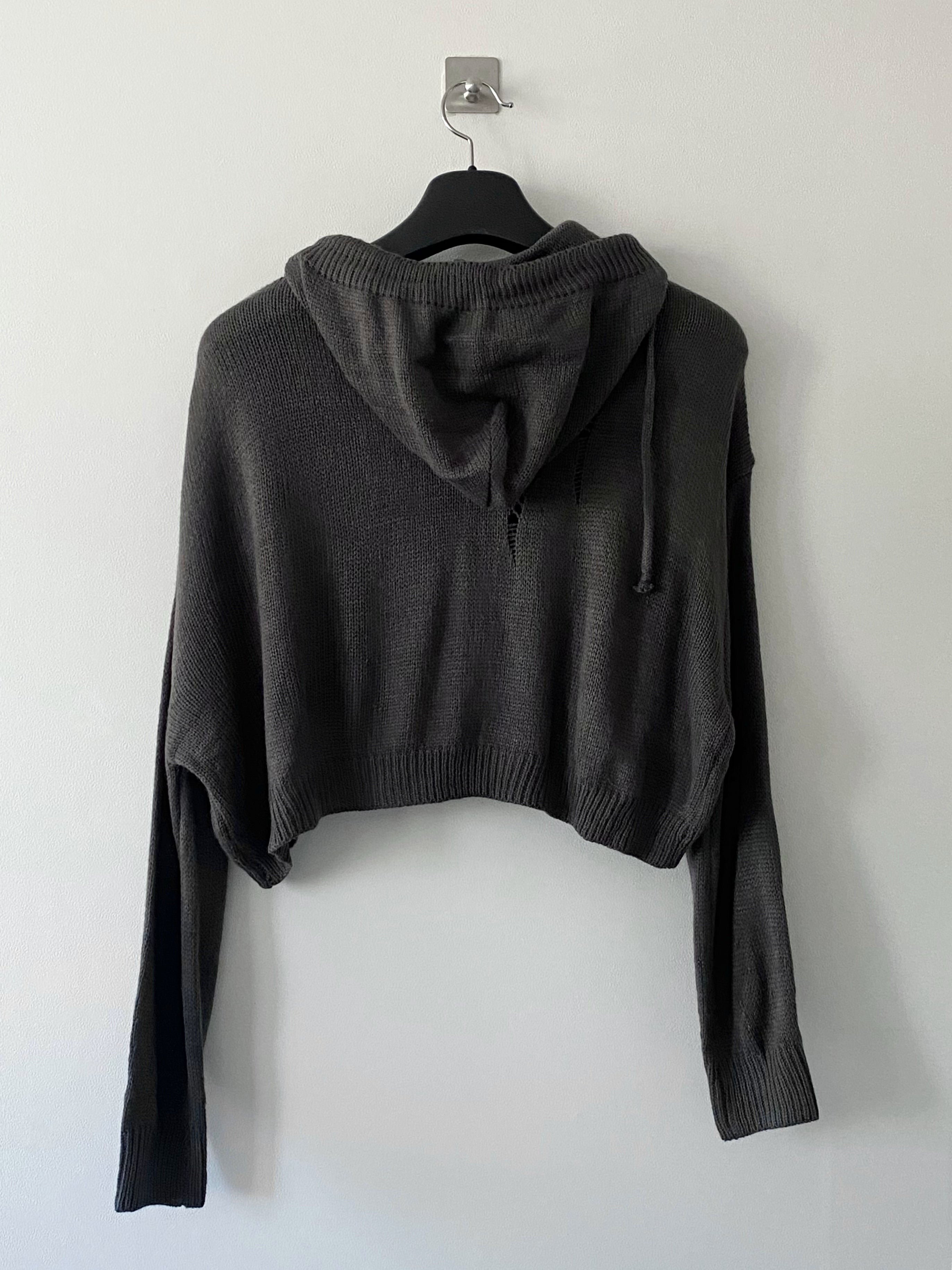 Marco crop knit zip up