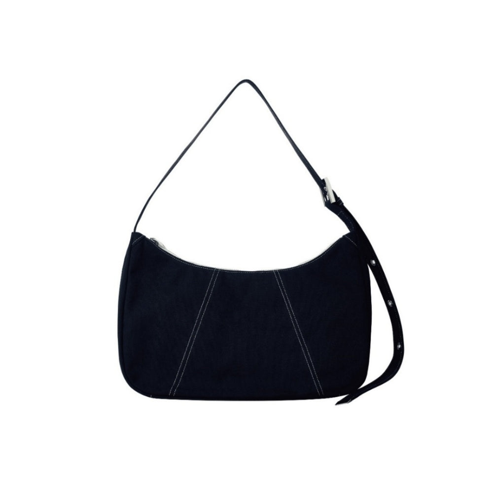 Canvas Stitch Hobo Bag (navy)