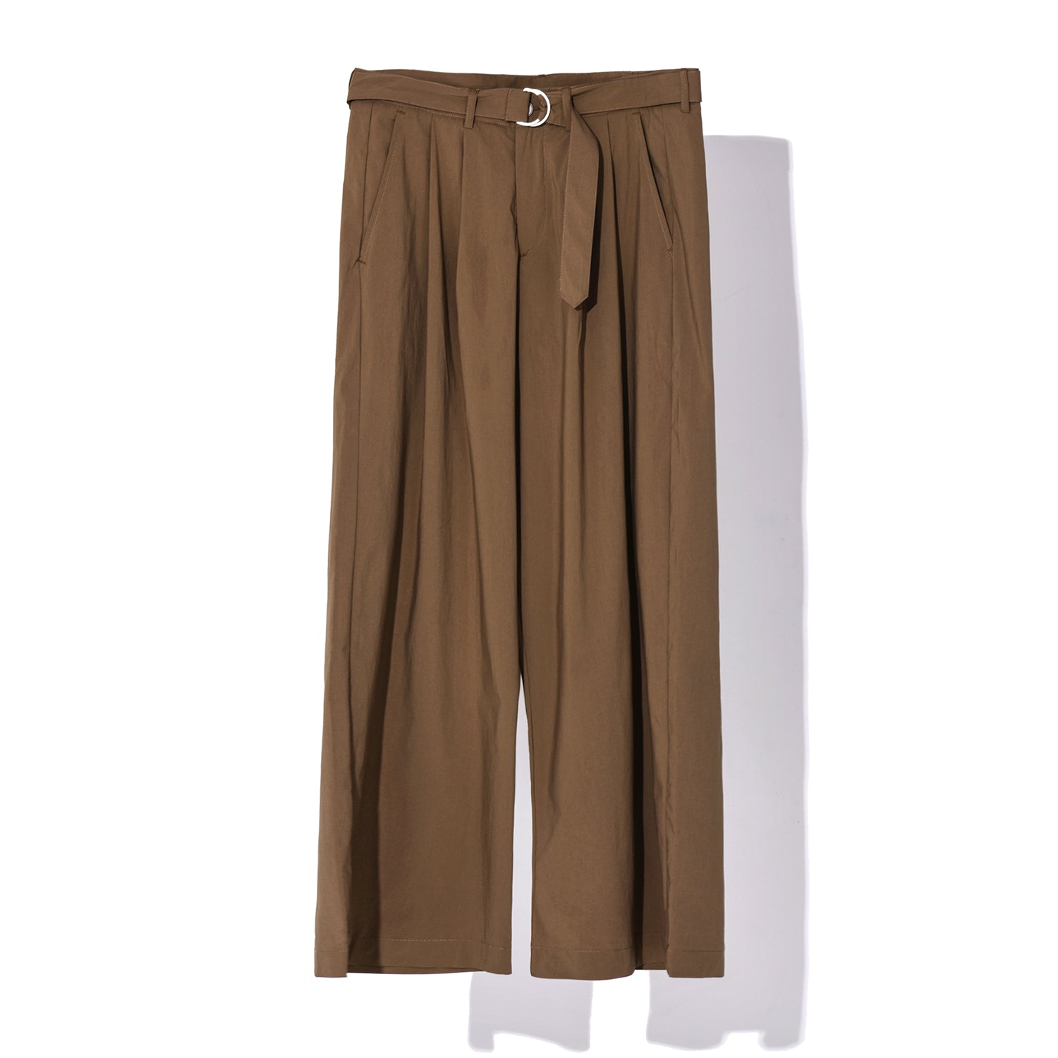 MATIX RELAXED BELTED PANTS_BRICK BROWN