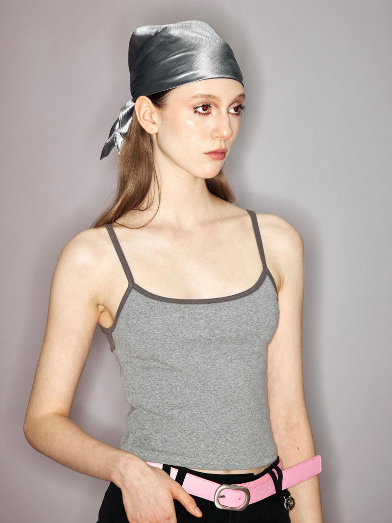 Summer Cool Elastic Slim Fit Sleeveless_gray