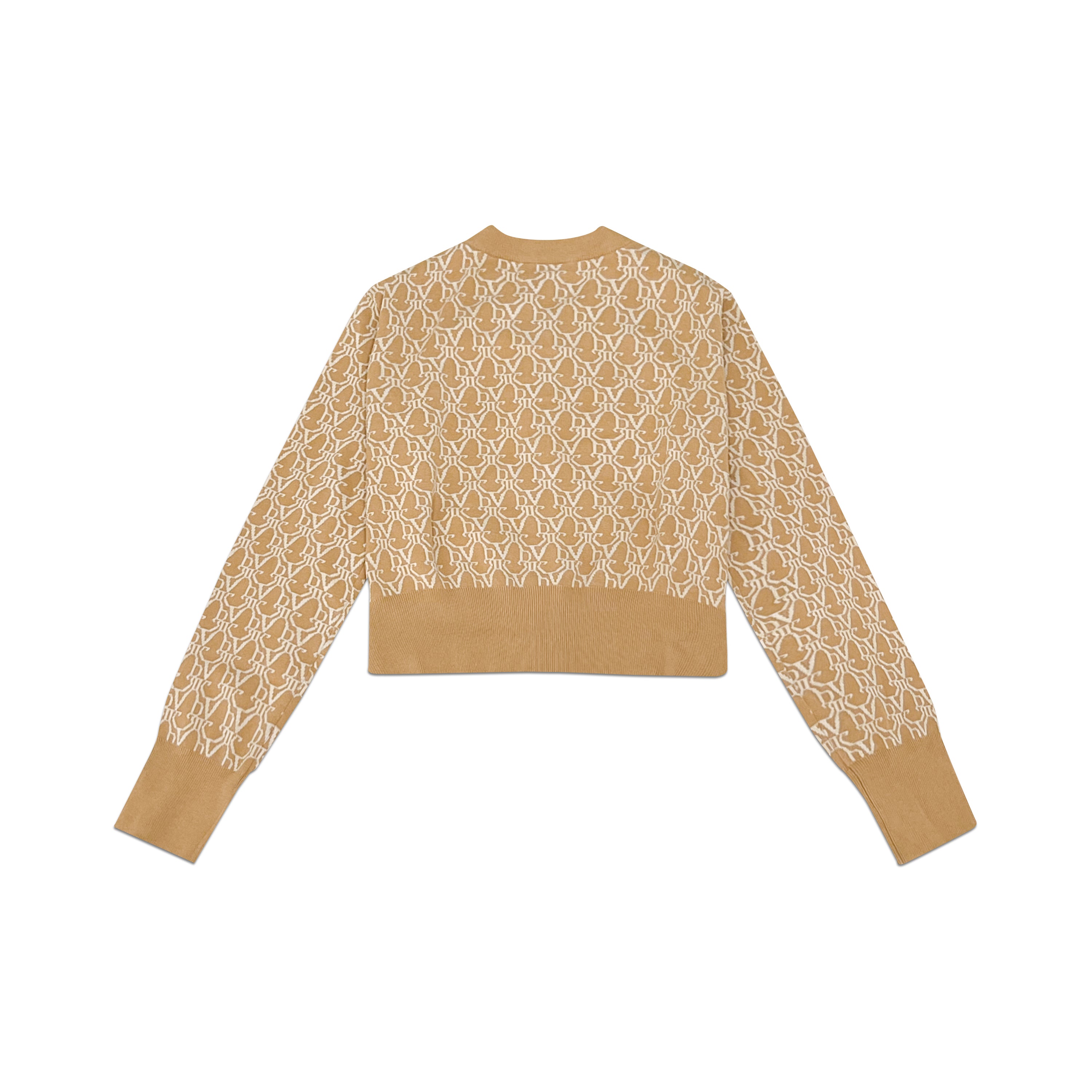 DVRK PRIVÉ CROPPPED CARDIGAN SET - BISCUIT COLOR