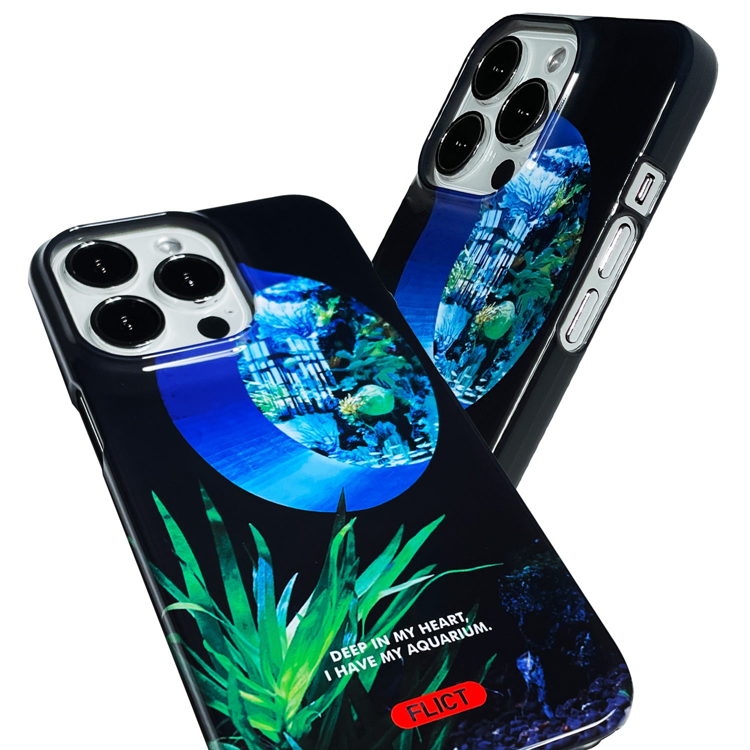 MY AQUARIUM GLOSSY HARD PHONE CASE SET