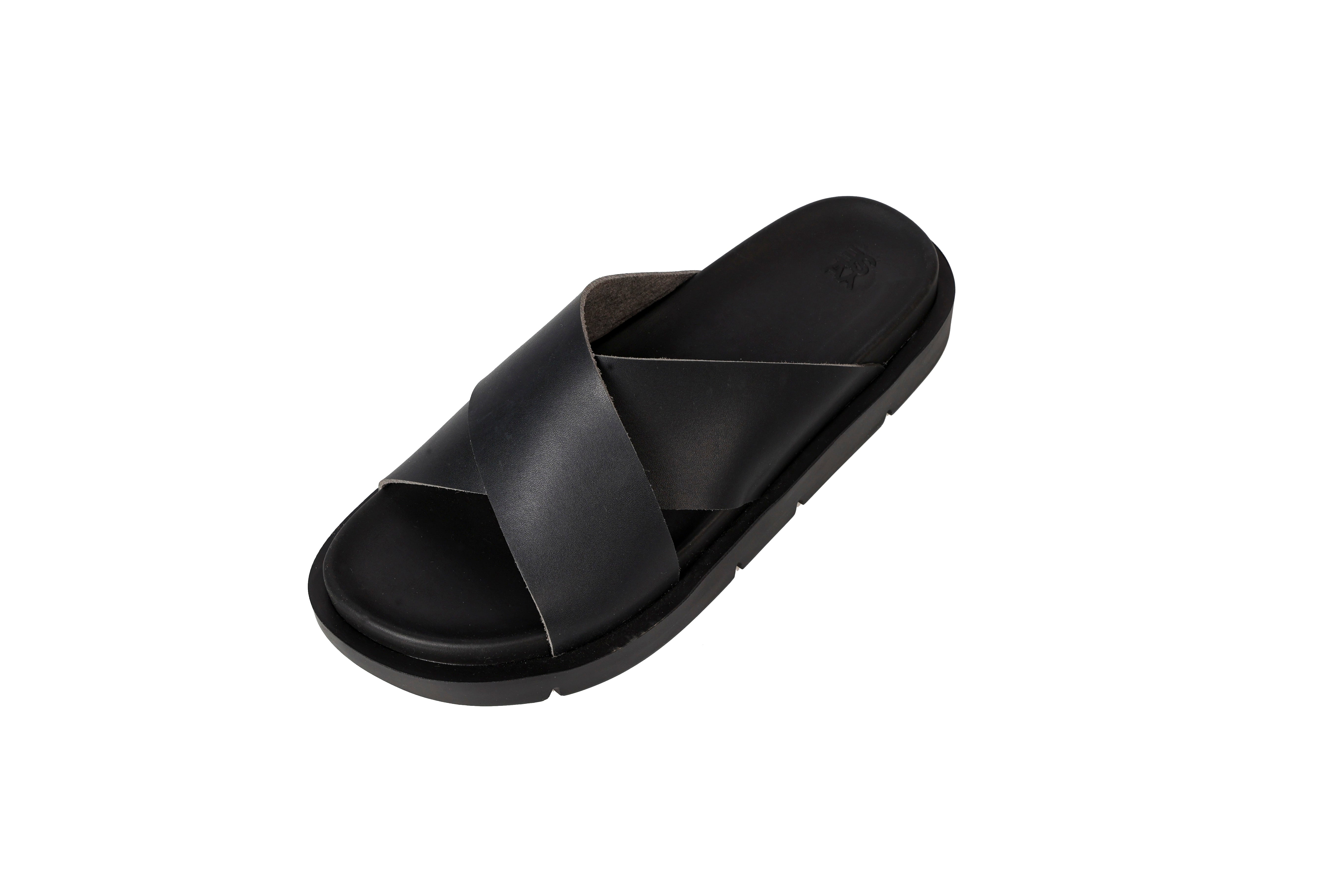 OFFICE SLIDE LEATHER BLACK 547