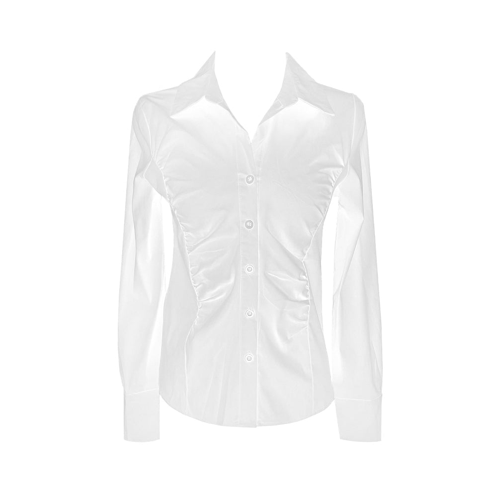 Double shirring shirts blouse (2 Color)