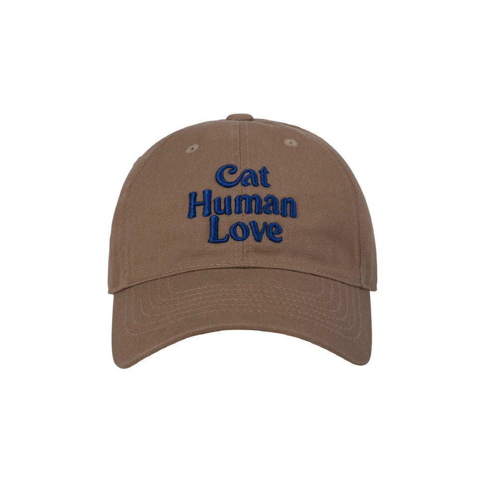 CAT HUMAN LOVE BALL CAP_BEIGE/NAVY