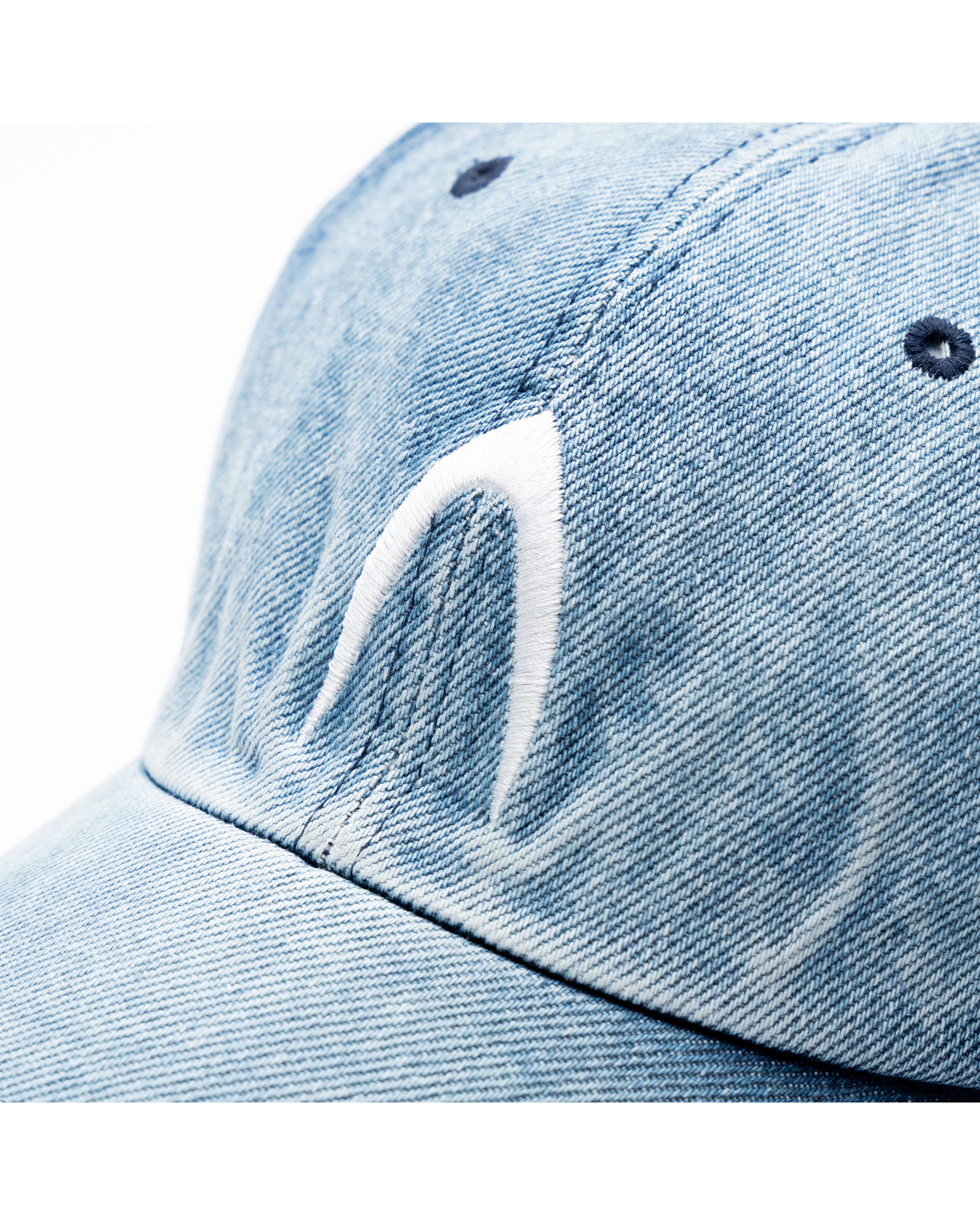 Washed Denim Ball Cap (Blue)