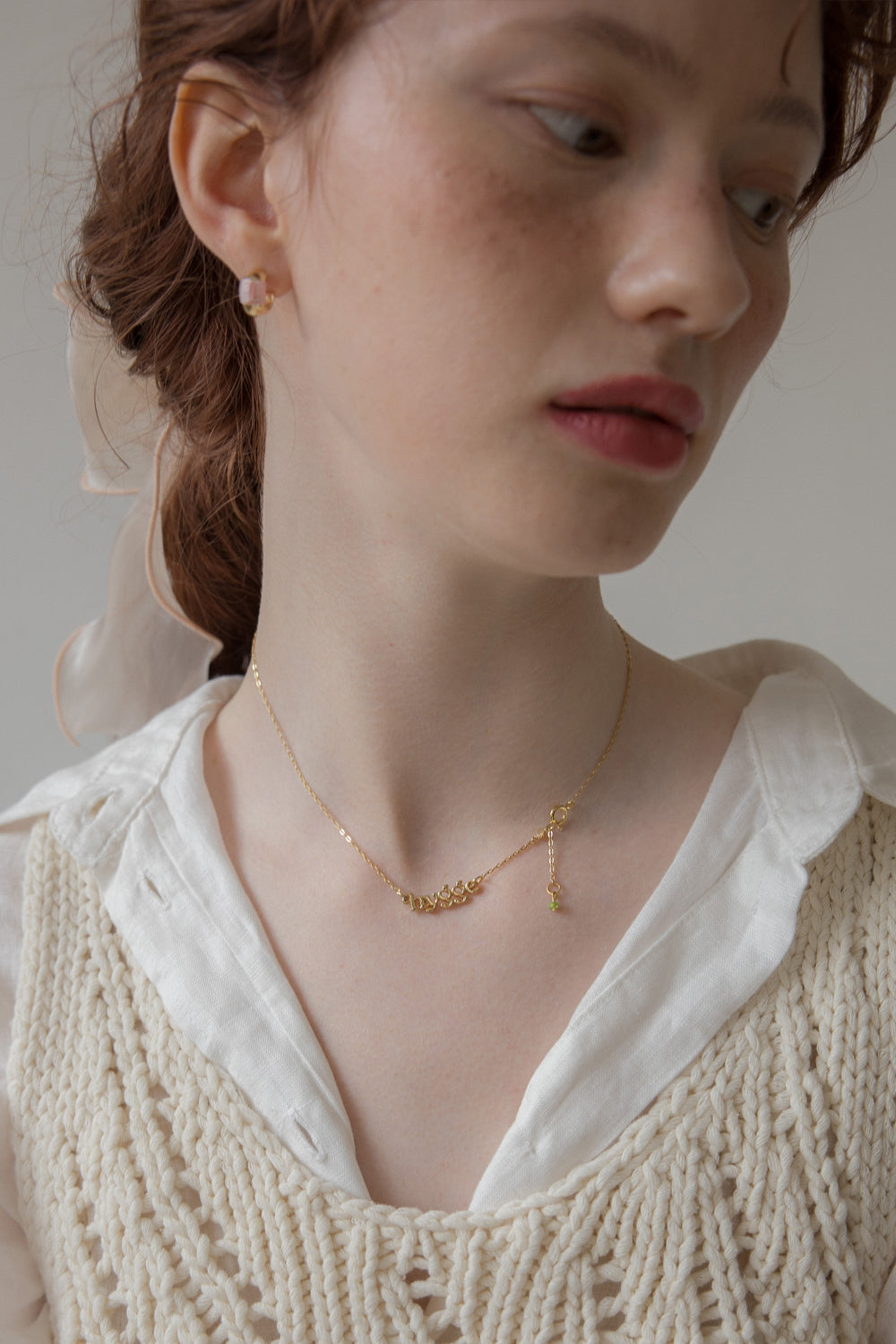 Hygge life slim chain necklace (gold)