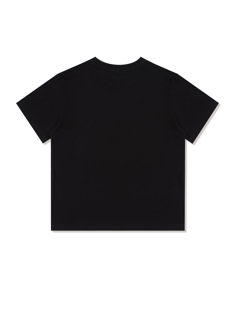 Women's Puppy Logo Single Jersey Short Sleeve T-Shirt Black(FCD2TS520W)
