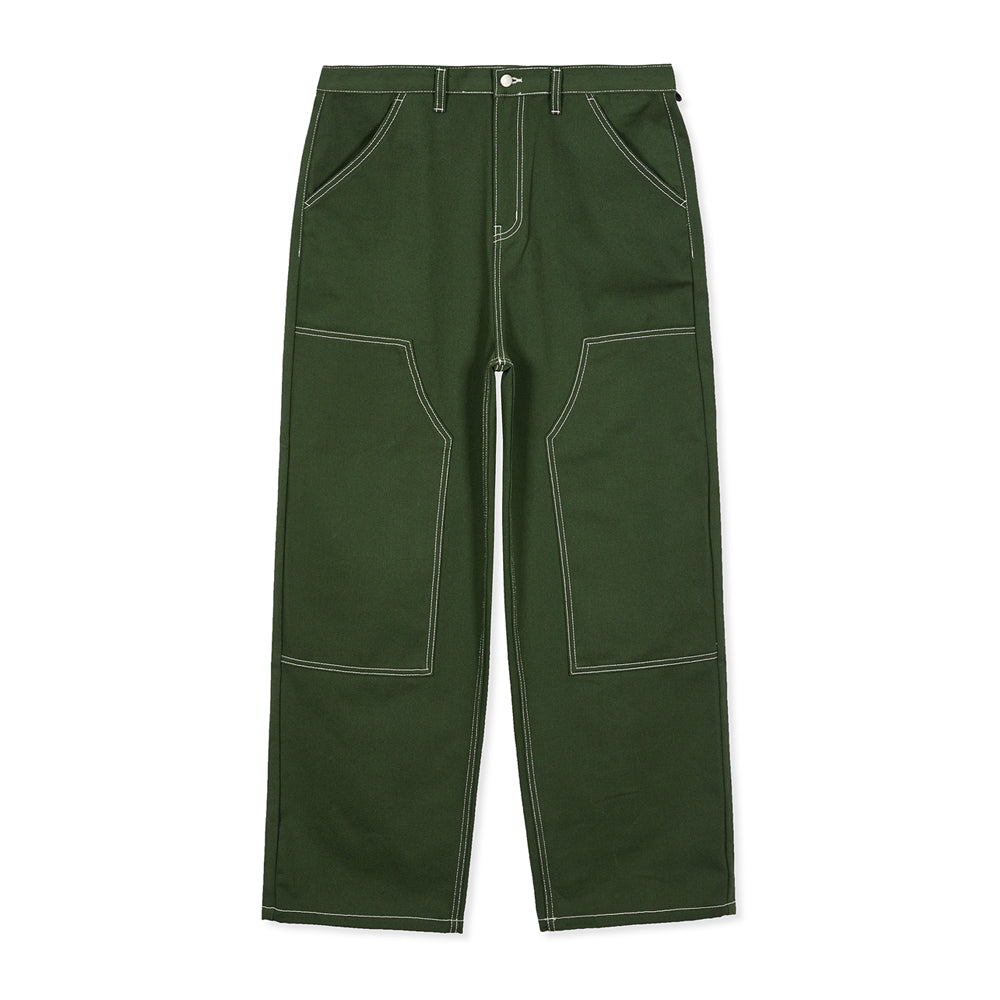 HIROI DOUBLE KNEE WIDE PANTS KHAKI