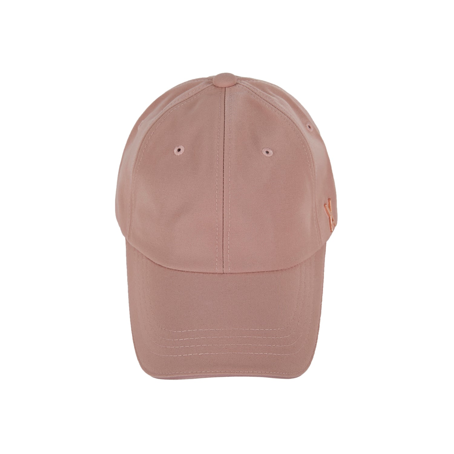 Rose gold stud over fit ball cap