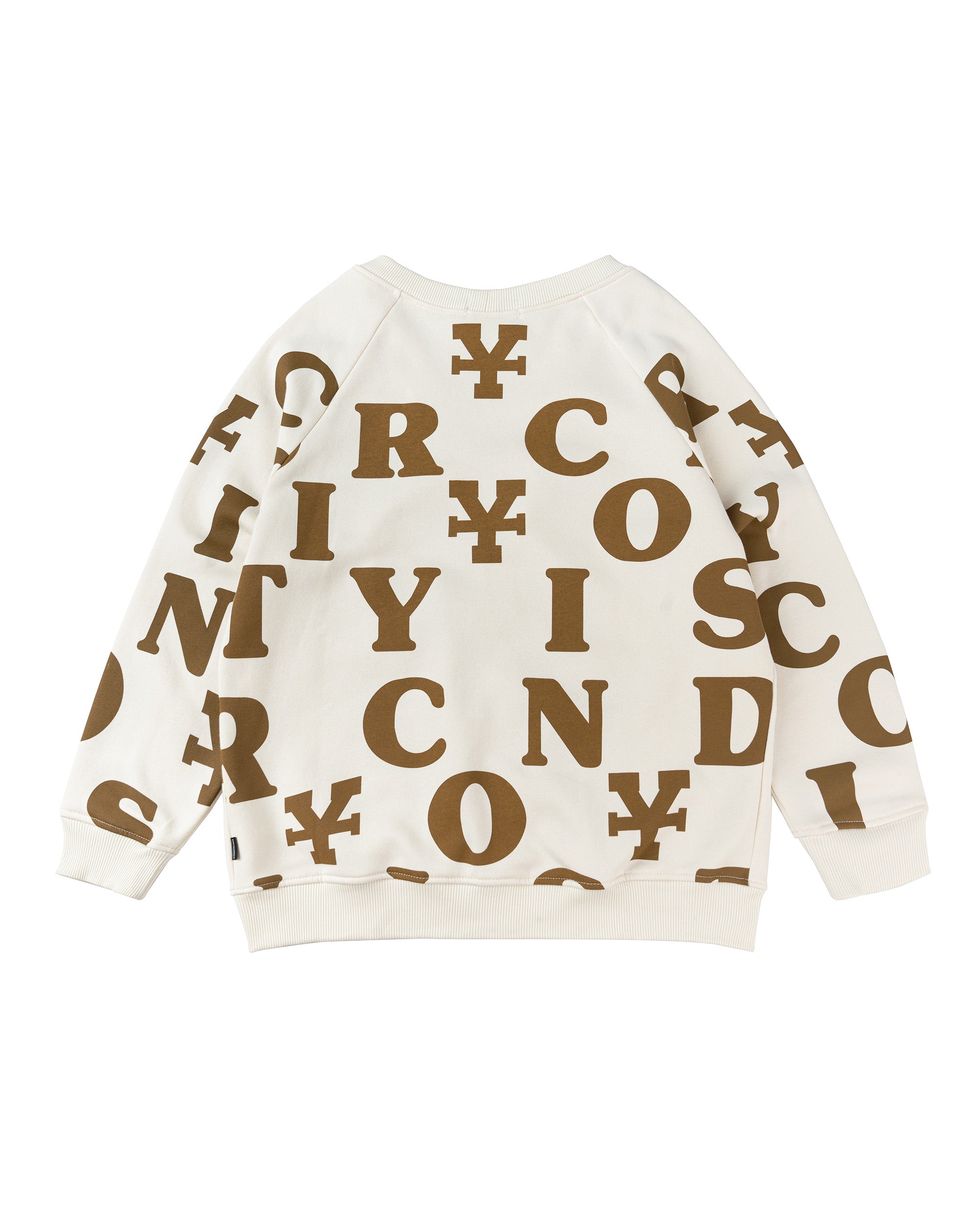 DirtyCoins Print Cardigan - Ivory/Brown