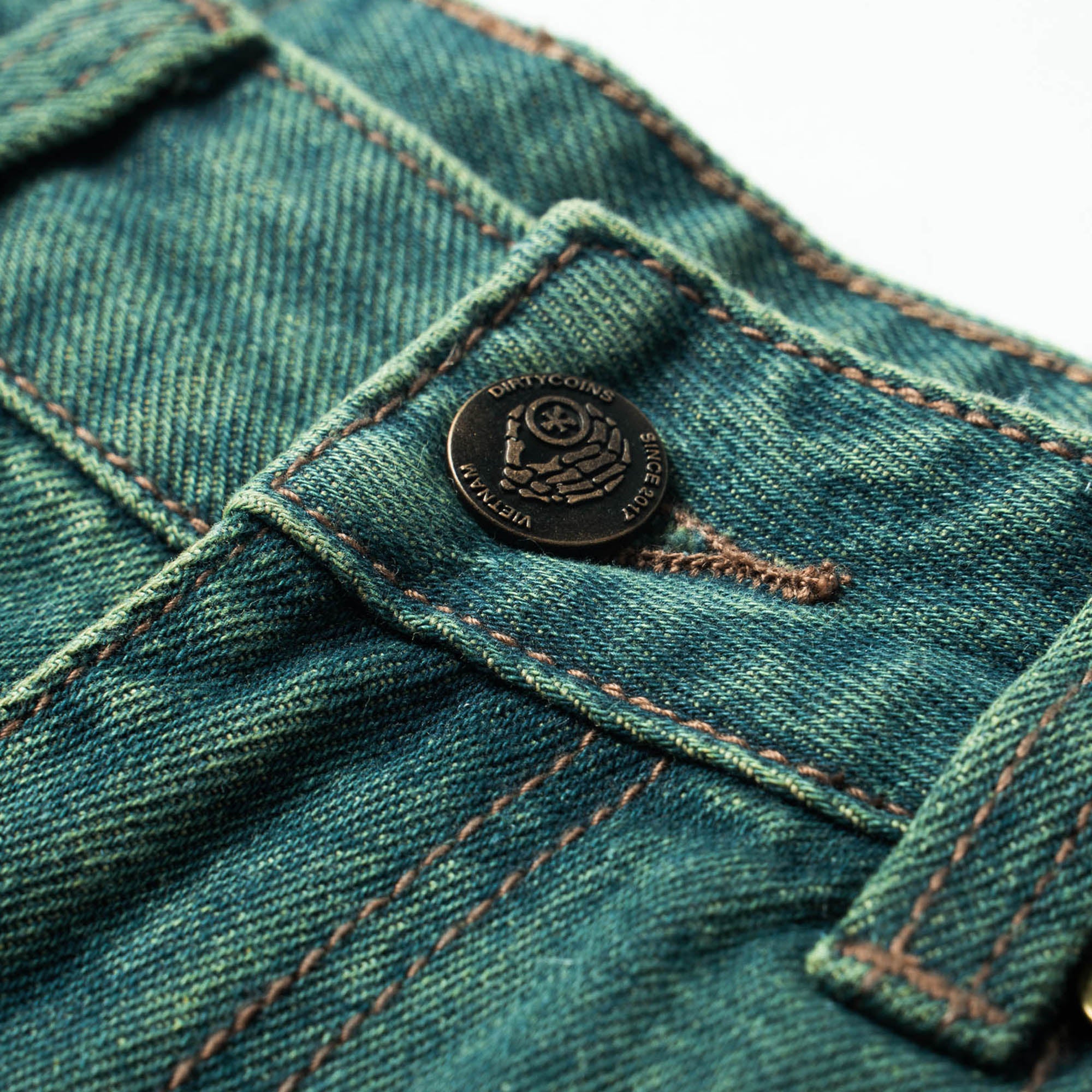 DirtyCoins Baggy Jeans - Green Wash