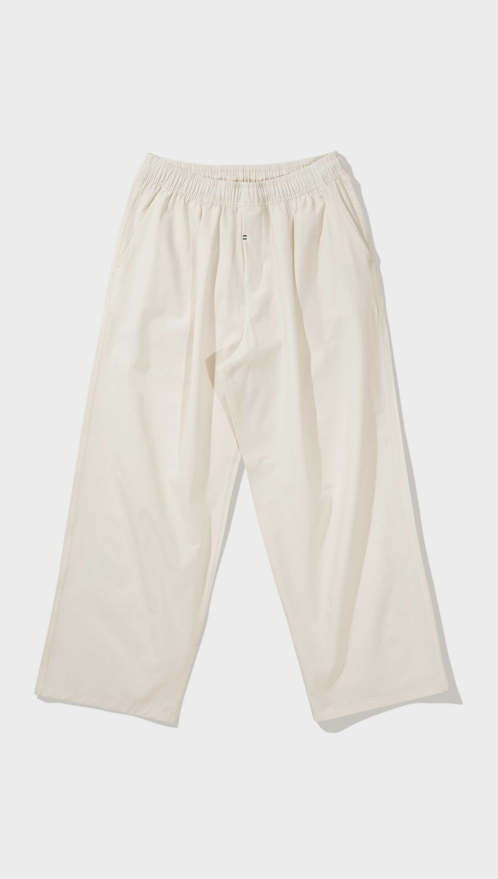 23 High tension wide banding pants (Cream)