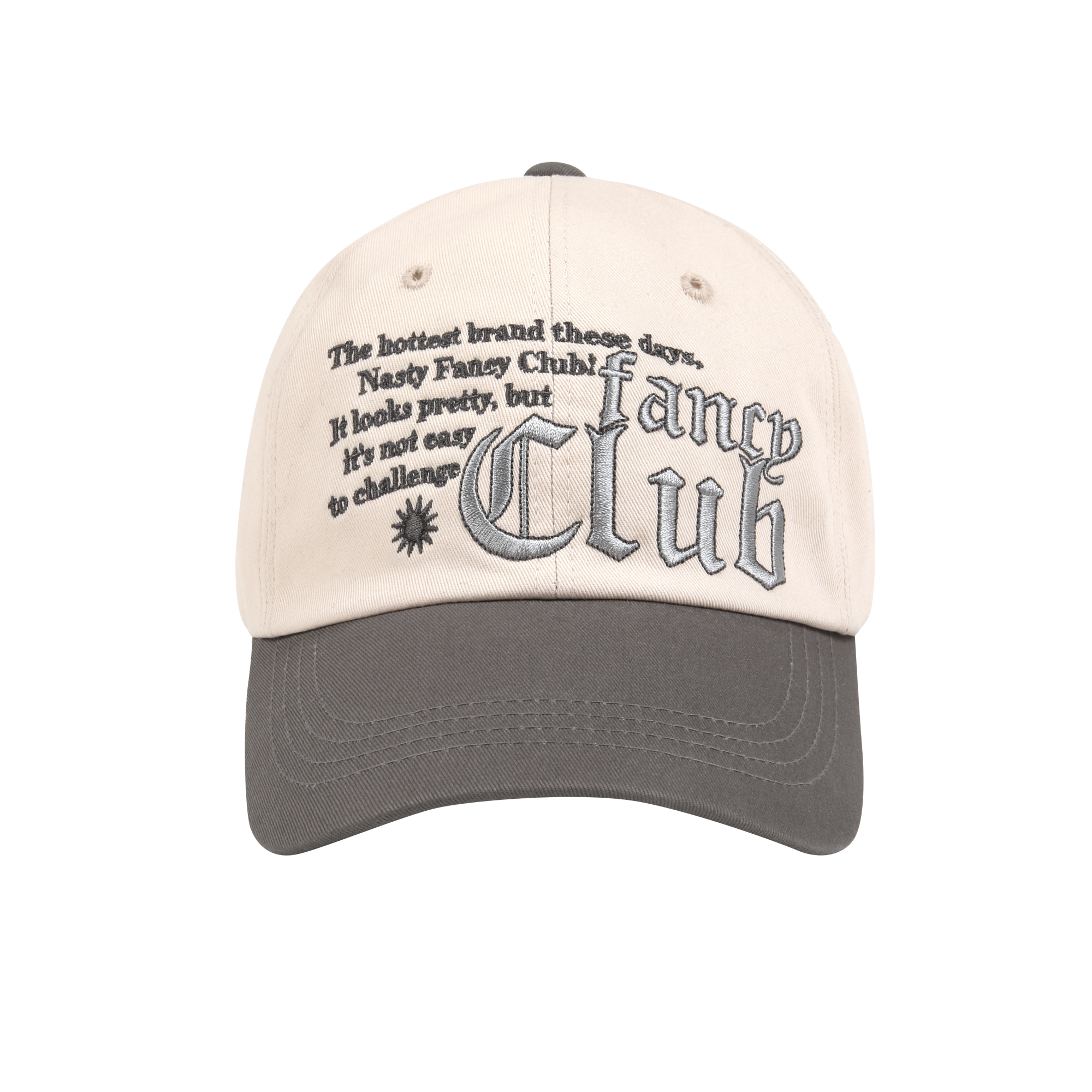 [NF] AUTHENTIC COLORING BALL CAP (CREAM)_F22QE803