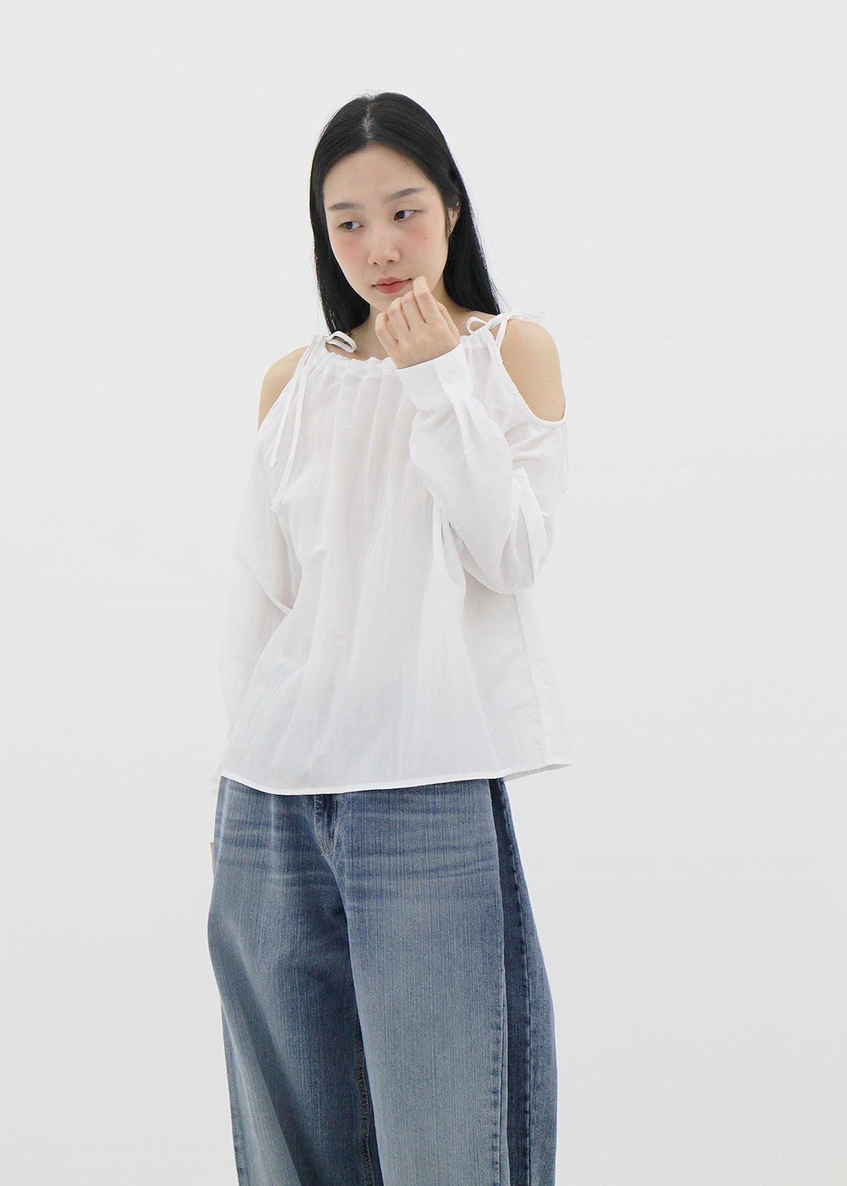 String open blouse (2color)
