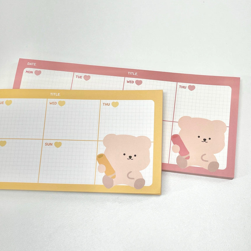 Weekly memo pad (2 type