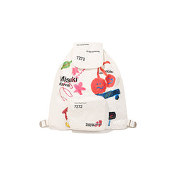 KIRSH X MISAKI KAWAI GRAPHIC BACKPACK [WHITE]