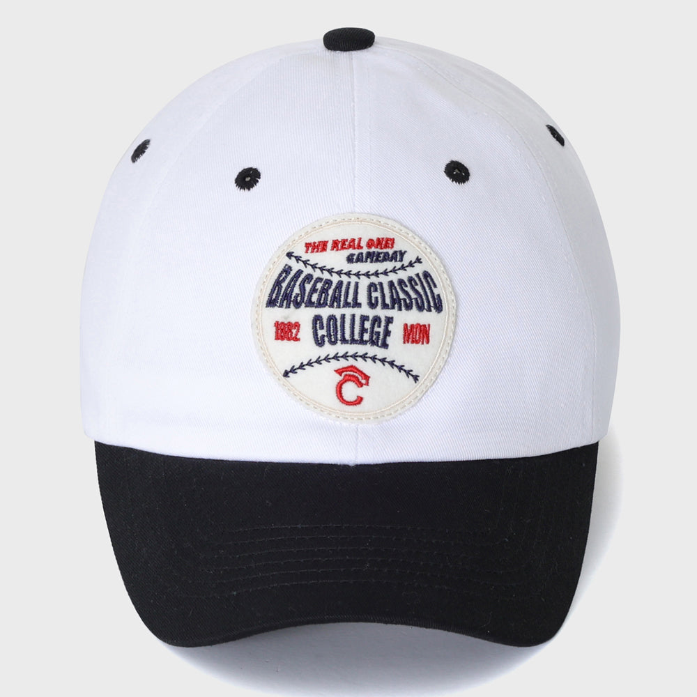 Baseball Patch Cotton Ball Cap