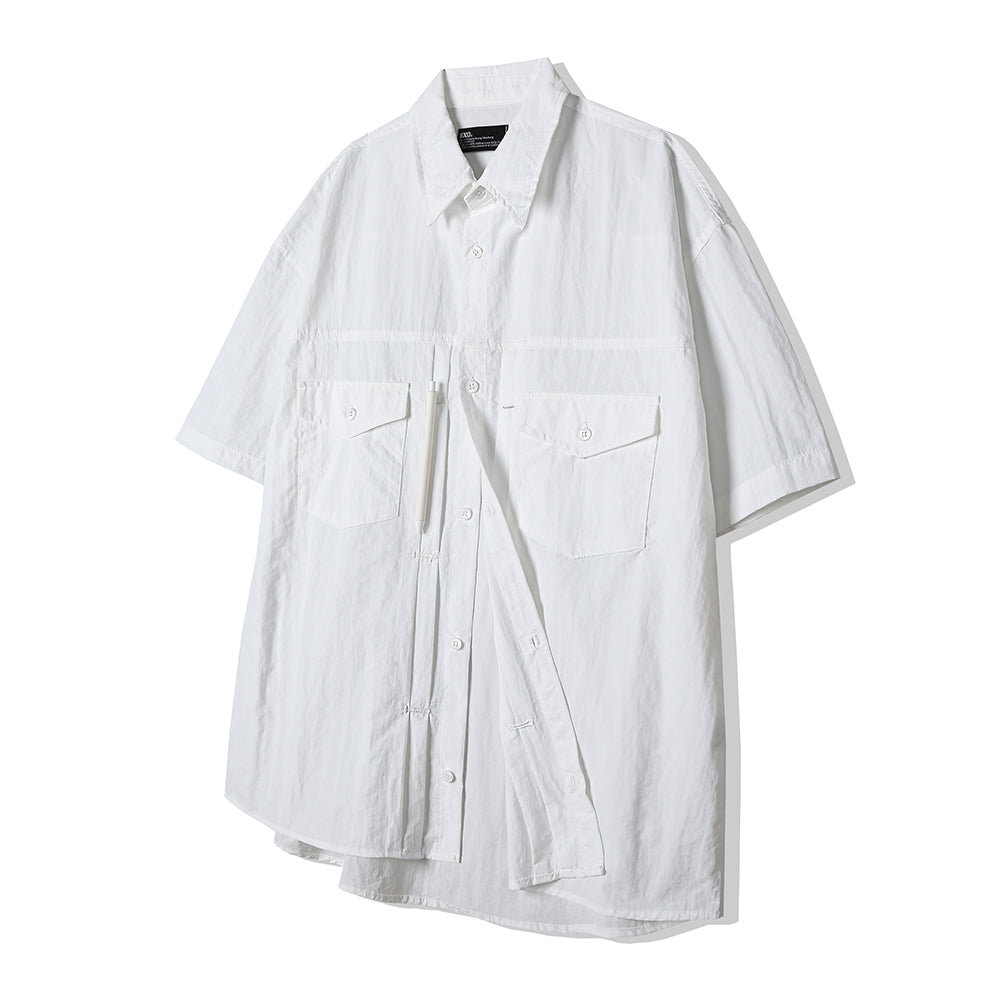 2ND TYPE TRUCKER NYLON SHIRT WHITE