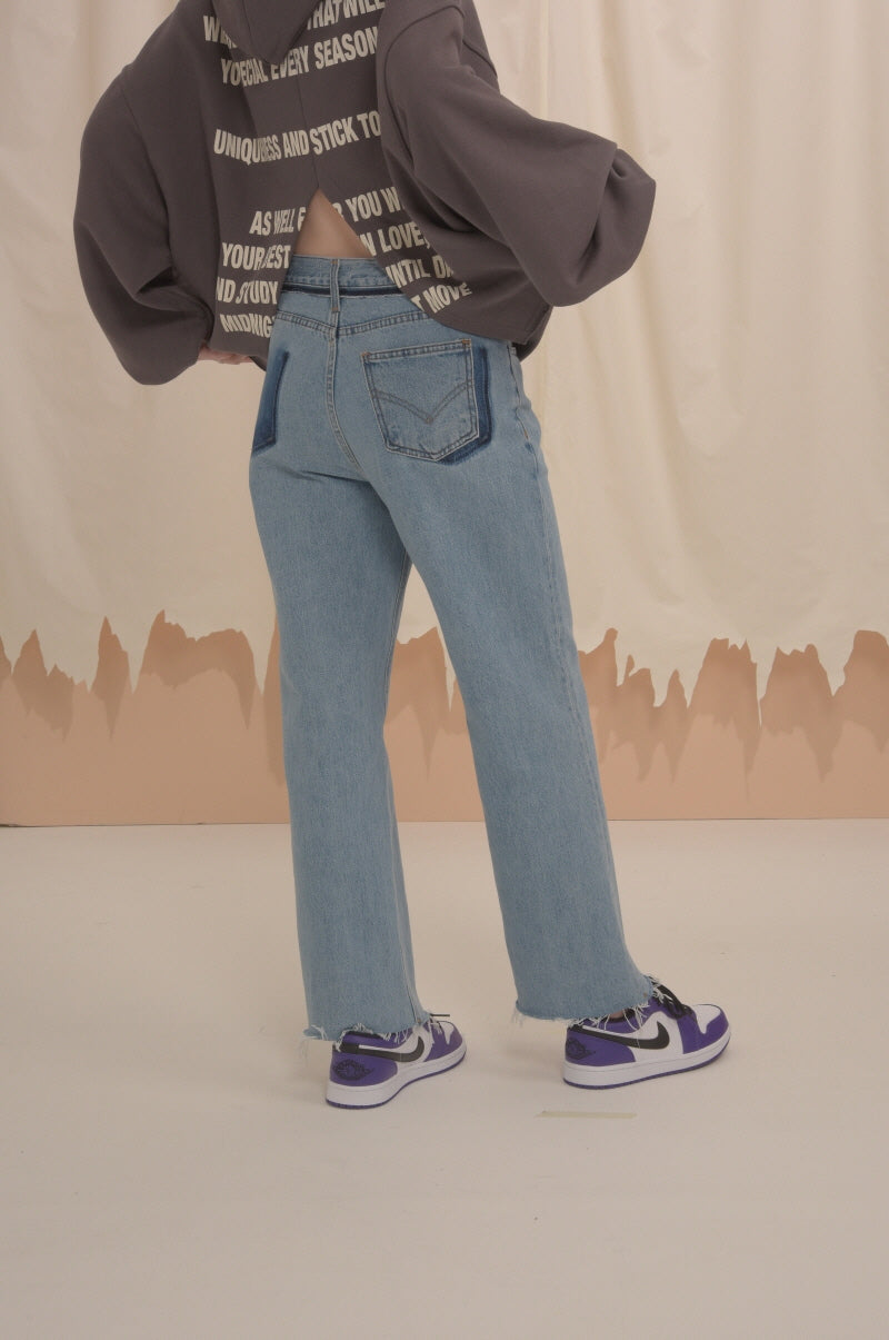 [unisex] color denim pants