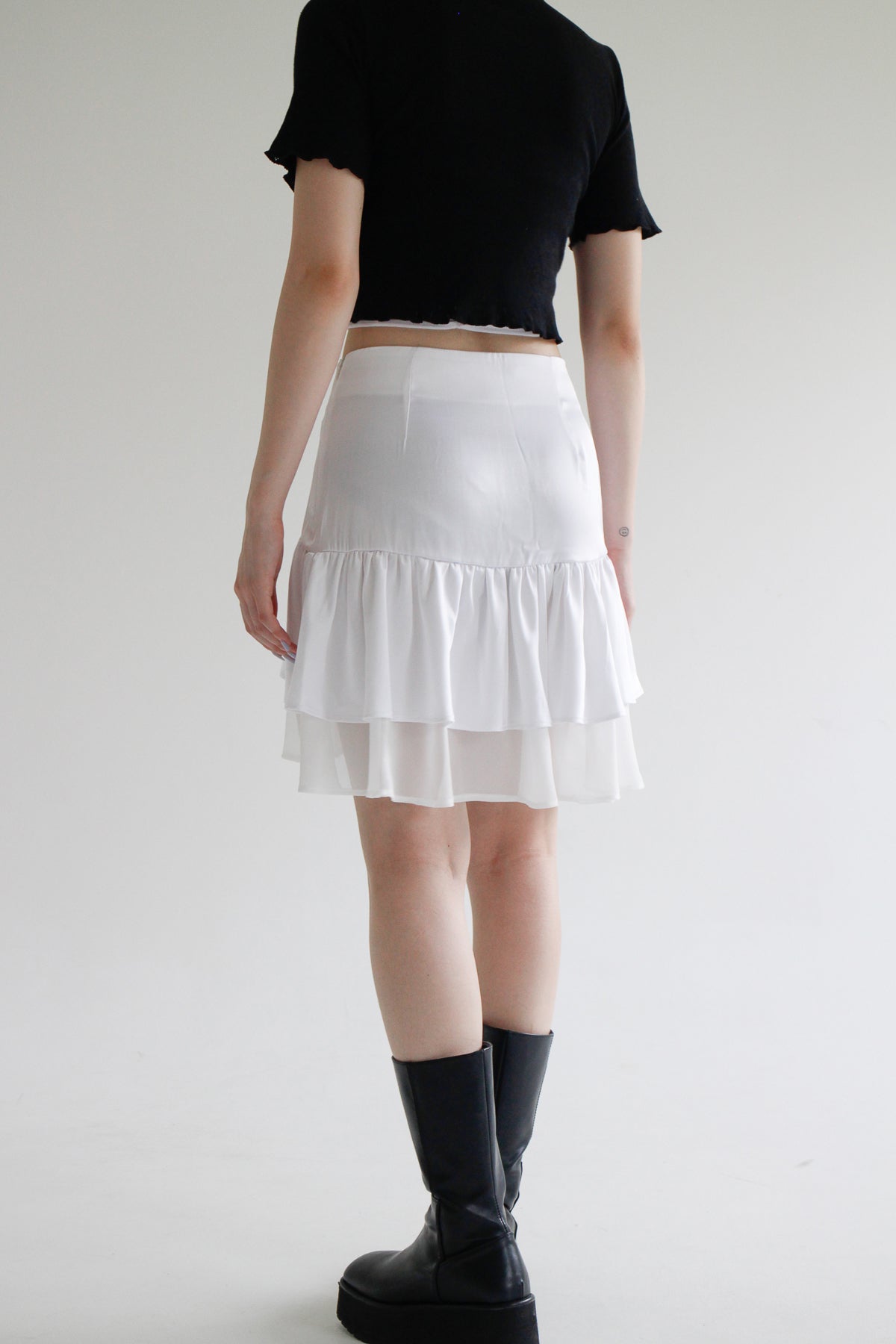 Silky Cancan Skirt (3color)