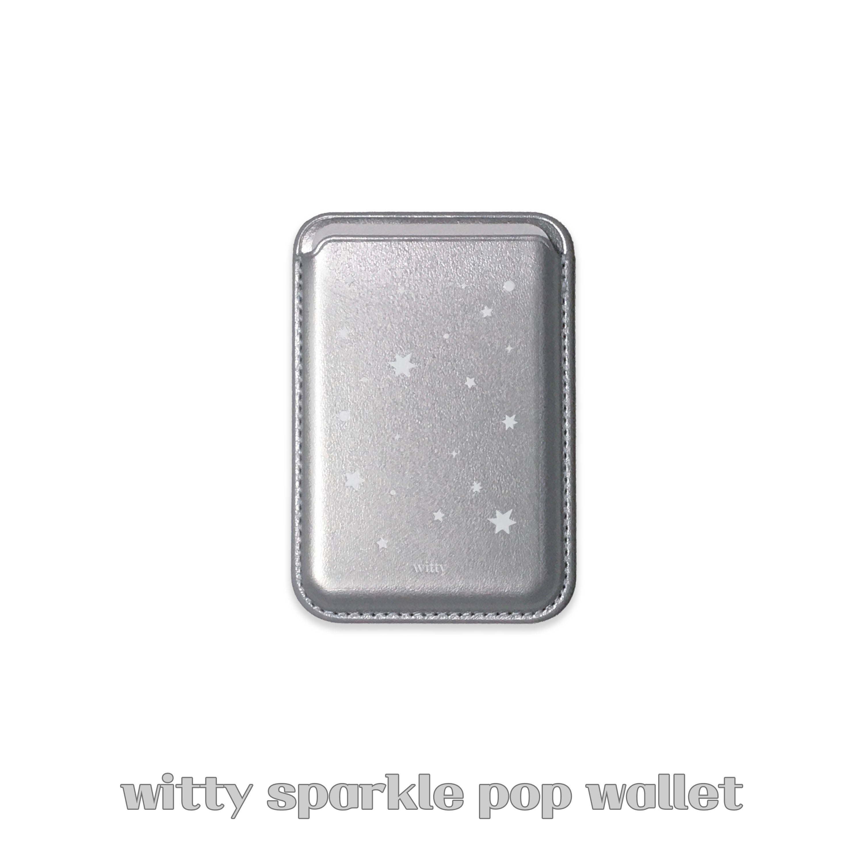 witty sparkle pop macsafe wallet