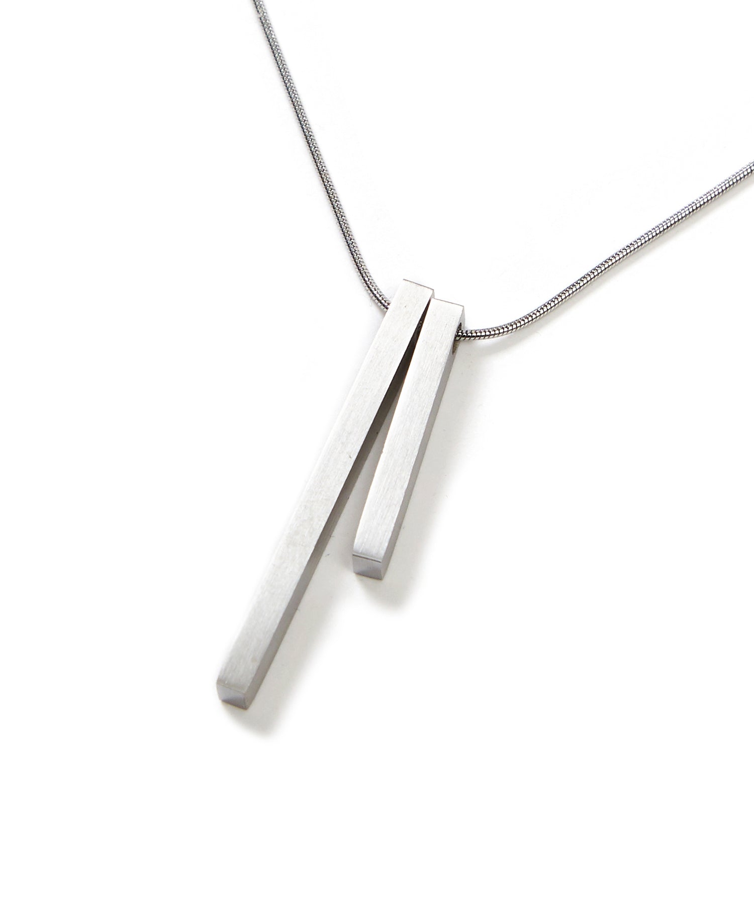 double stick pendant necklace