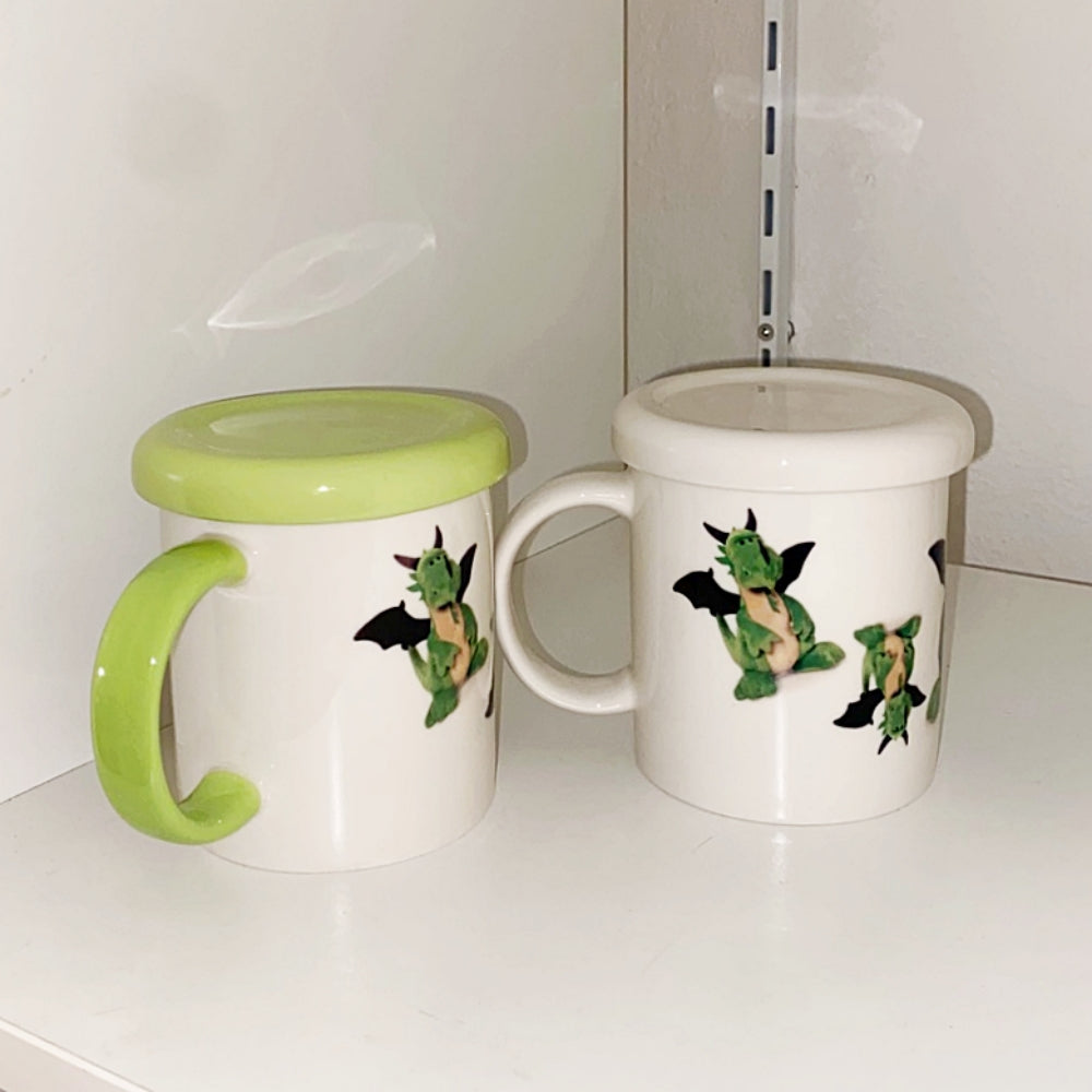 Dragon doll mug (green)