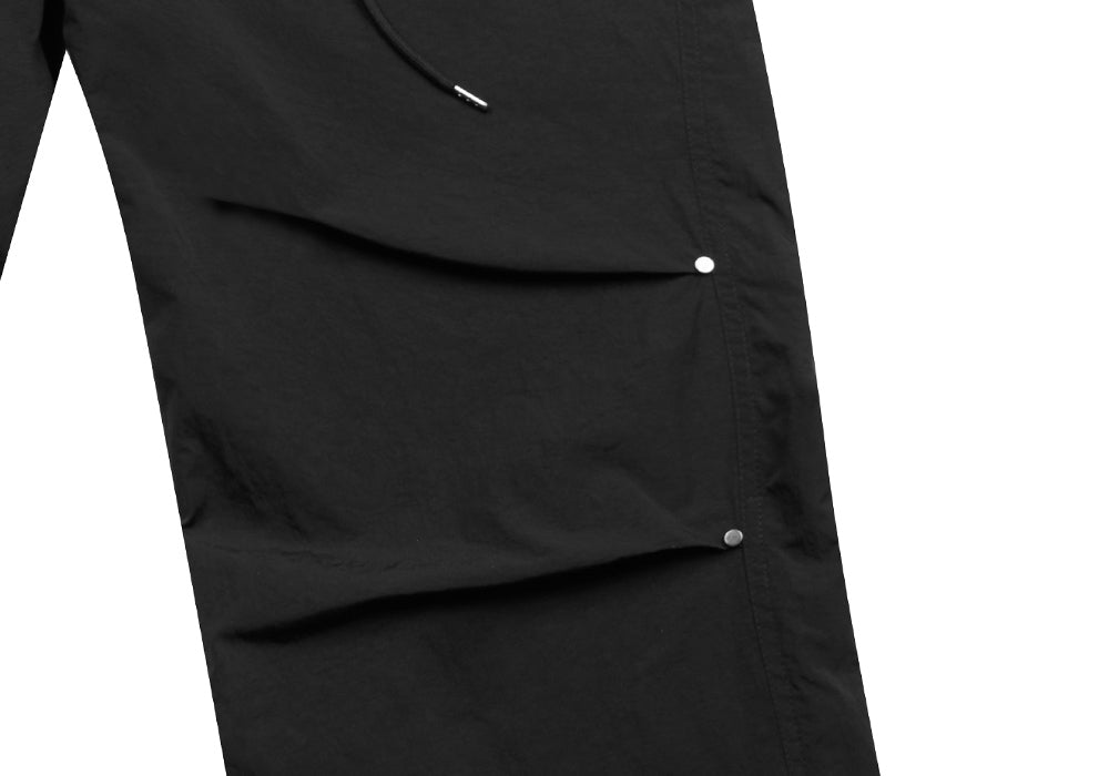 HIDDEN BUTTON PANTS_BLACK