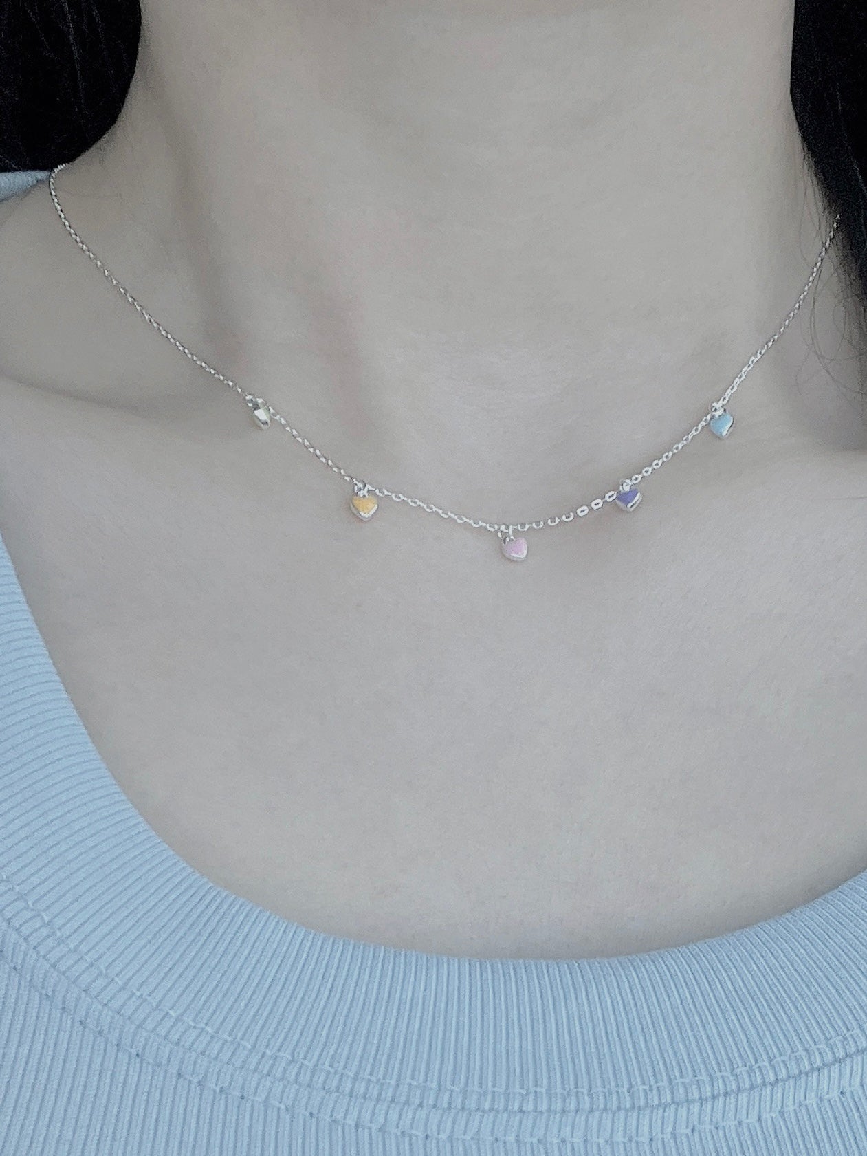 silver925 color mini Necklace