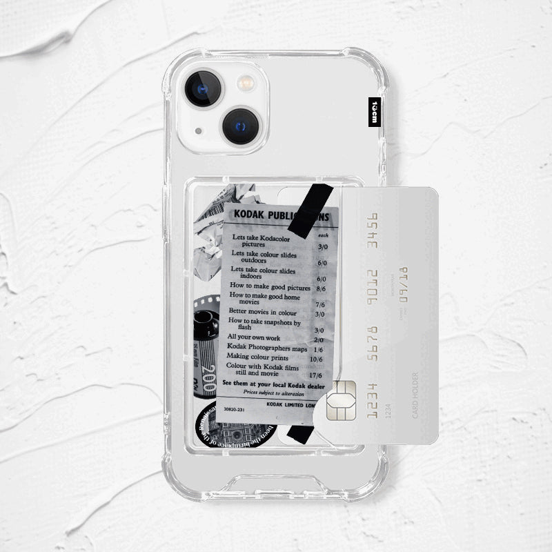 Clear Card Holder Bumper Case Monotone Film