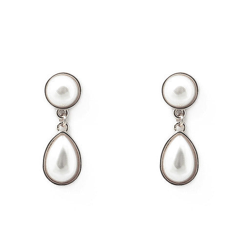 Pearl simple drop earrings