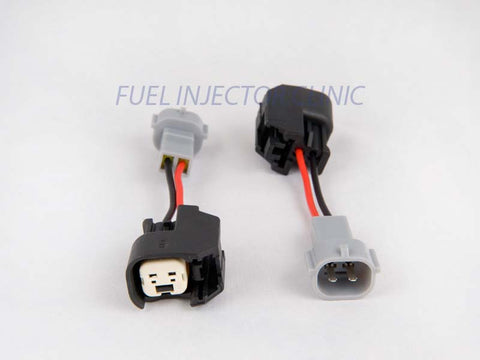 Set of 6 US Car/EV6 (female) to Denso (male) injector plug adaptors