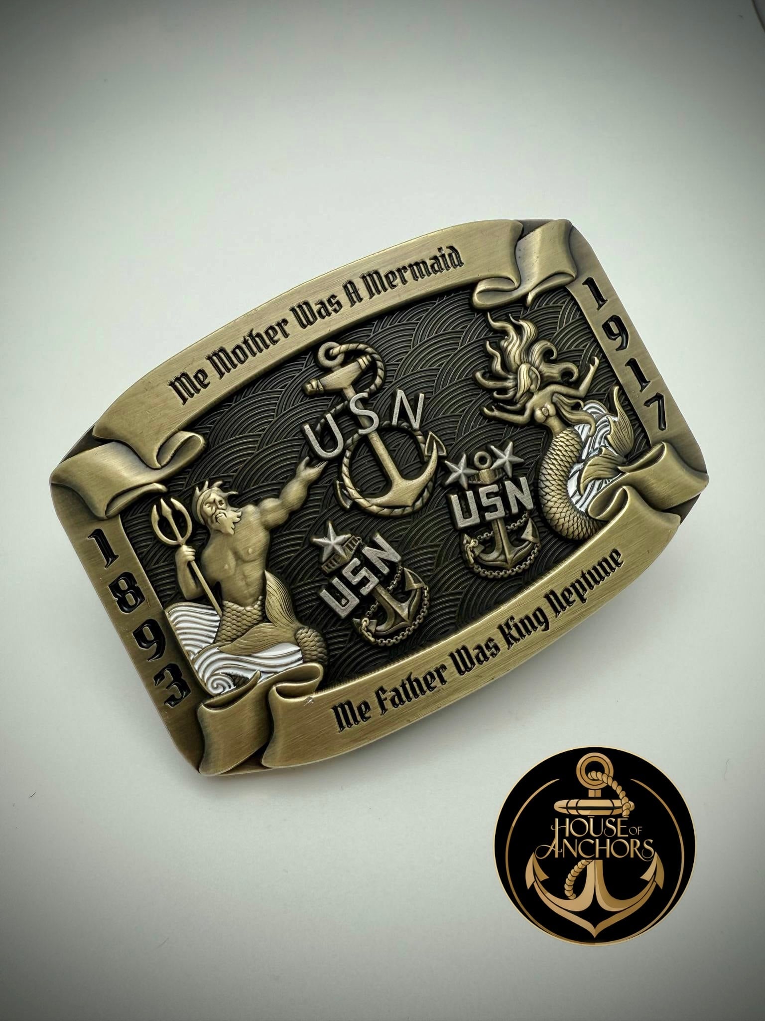 Me Mother and Father Belt Buckle