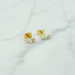 Teardrop Opal Crystal Earrings