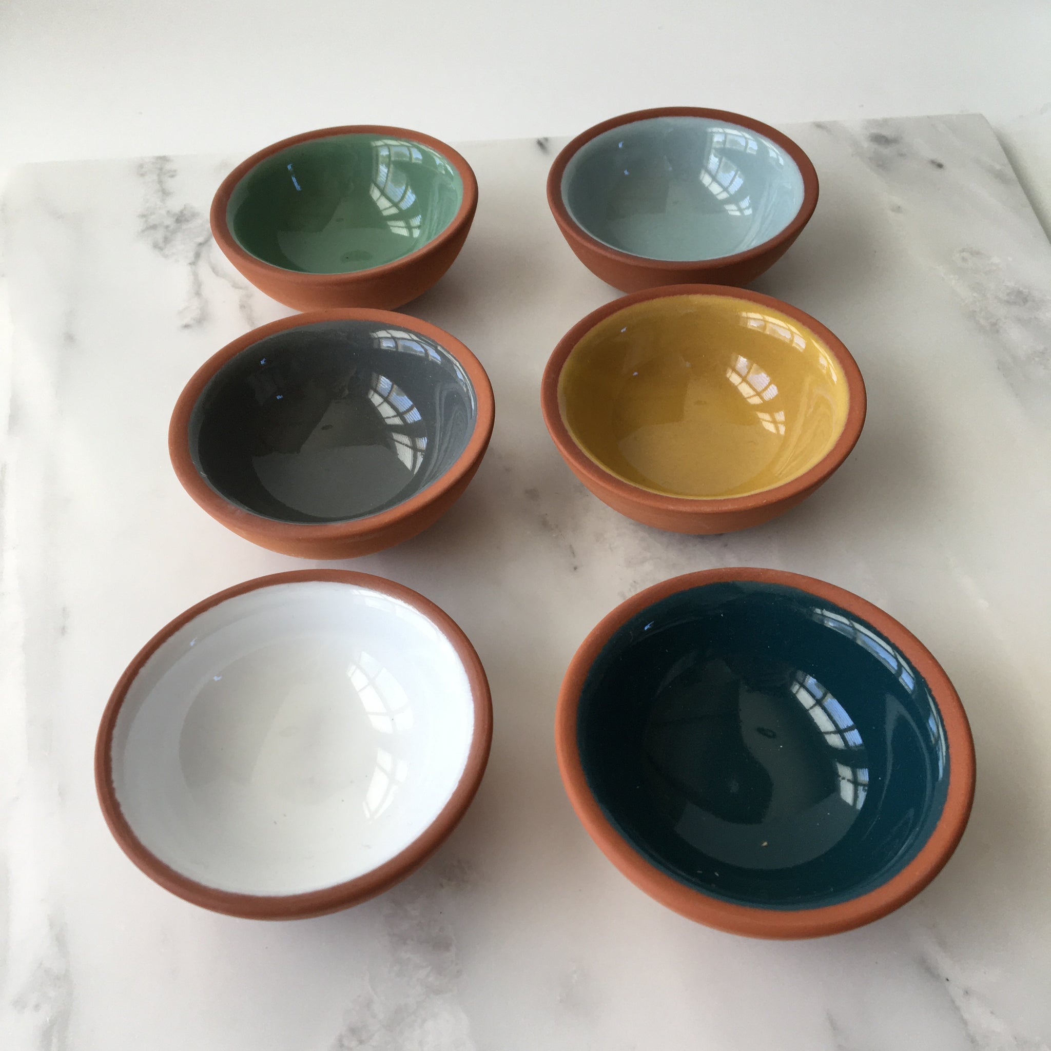 Terracotta Pinch Bowl Set Urban Indigo