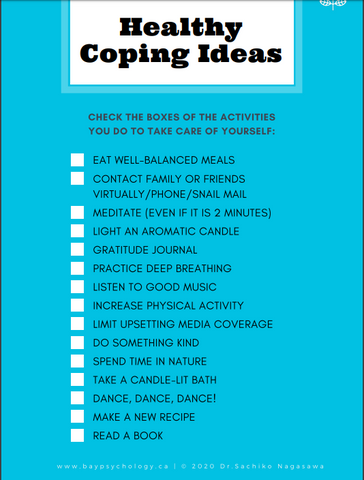 healthy coping ideas