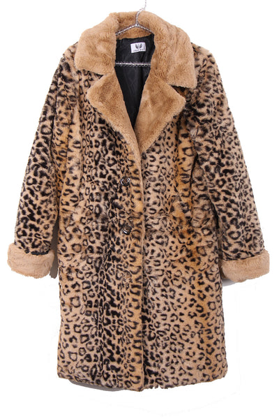 Animal Print Faux Fur Coat – Urban Mist UK