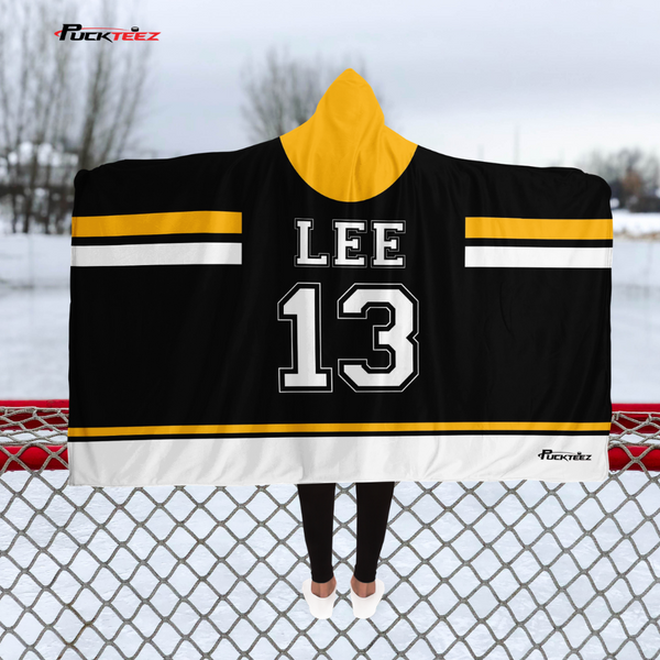 Personalized Hockey Hooded Blanket