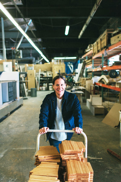 Amy Pushing Cutting Boards