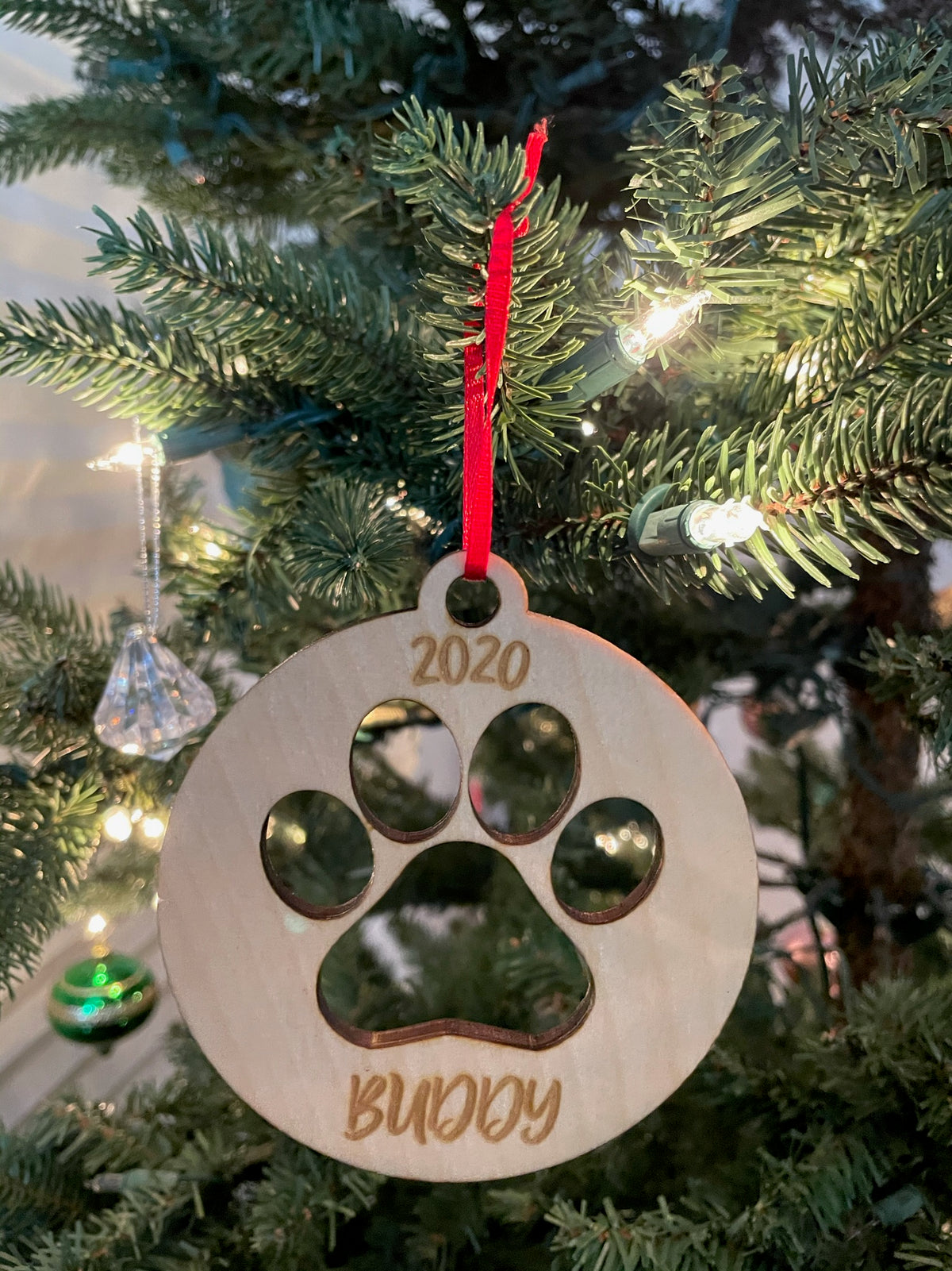 Dog Christmas Ornament - Turner Laser Engraving