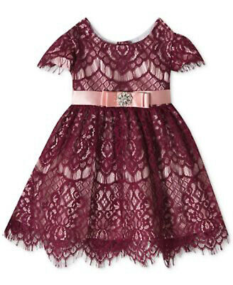 baby girl dress burgundy