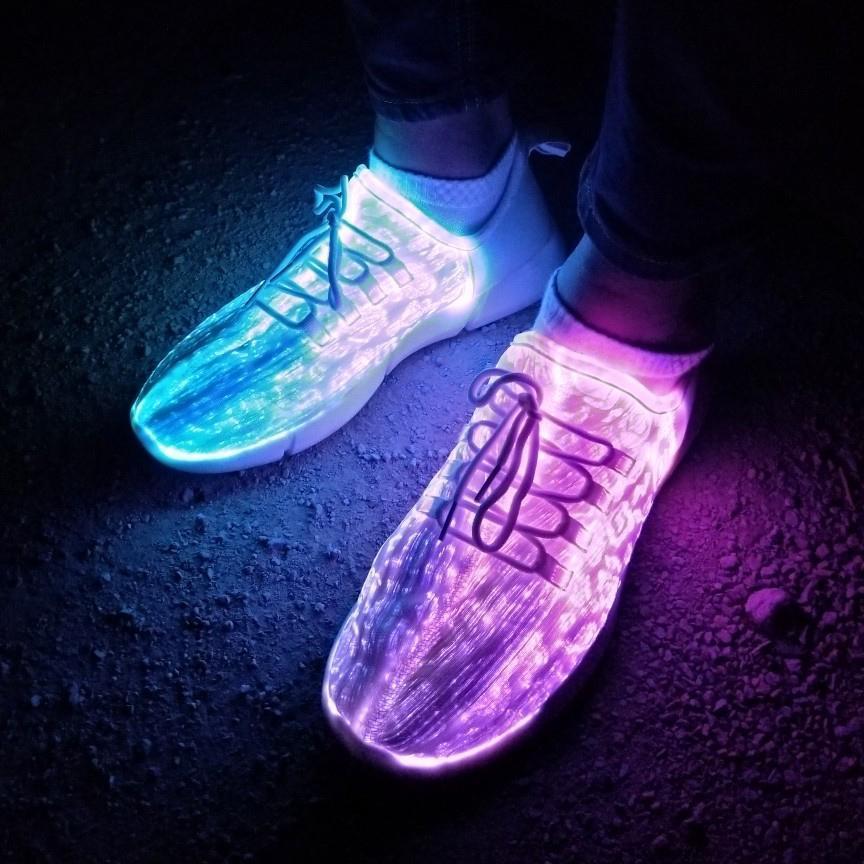 fiber optic sneakers