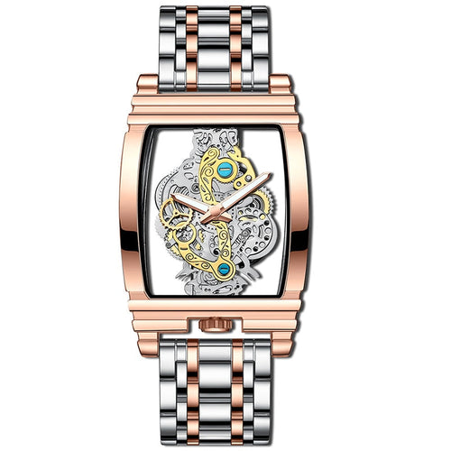 Bellissimo Skeleton Sapphire Crystal Women Mechanical Watch