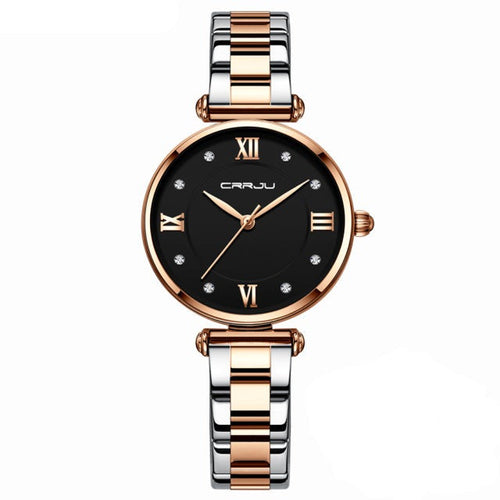 Crystal Rose Gold Wrist Watches