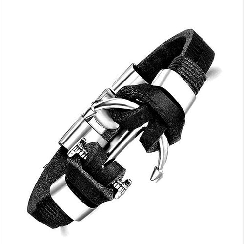 Leather Charm Bracelet Bangle