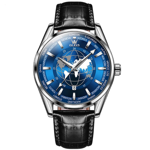 New Time Zone OLEVS 9926 Business Wristwatch