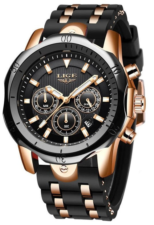 Top Brand Luxury Military Leather Wrist Watch